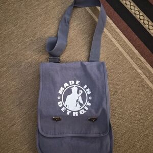 Made in Detroit Blue Crossbody Bag